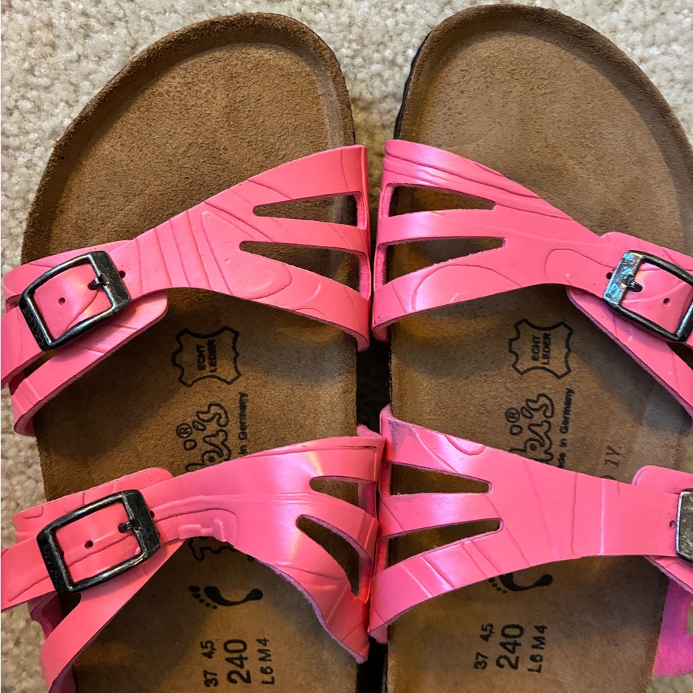 Birki’s Moorea Soft Coral Pink Sandals 37 US 6 - Picture 10 of 10